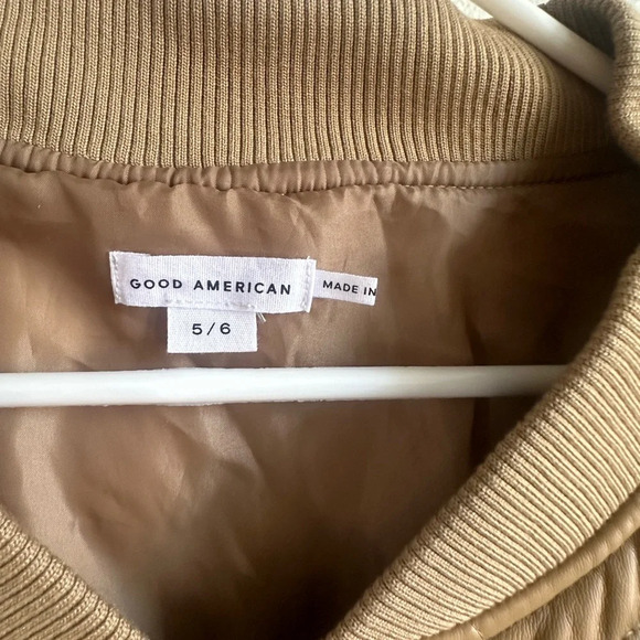 GOOD AMERICAN Women Quilted Bomber Jacket - Picture 3 of 4